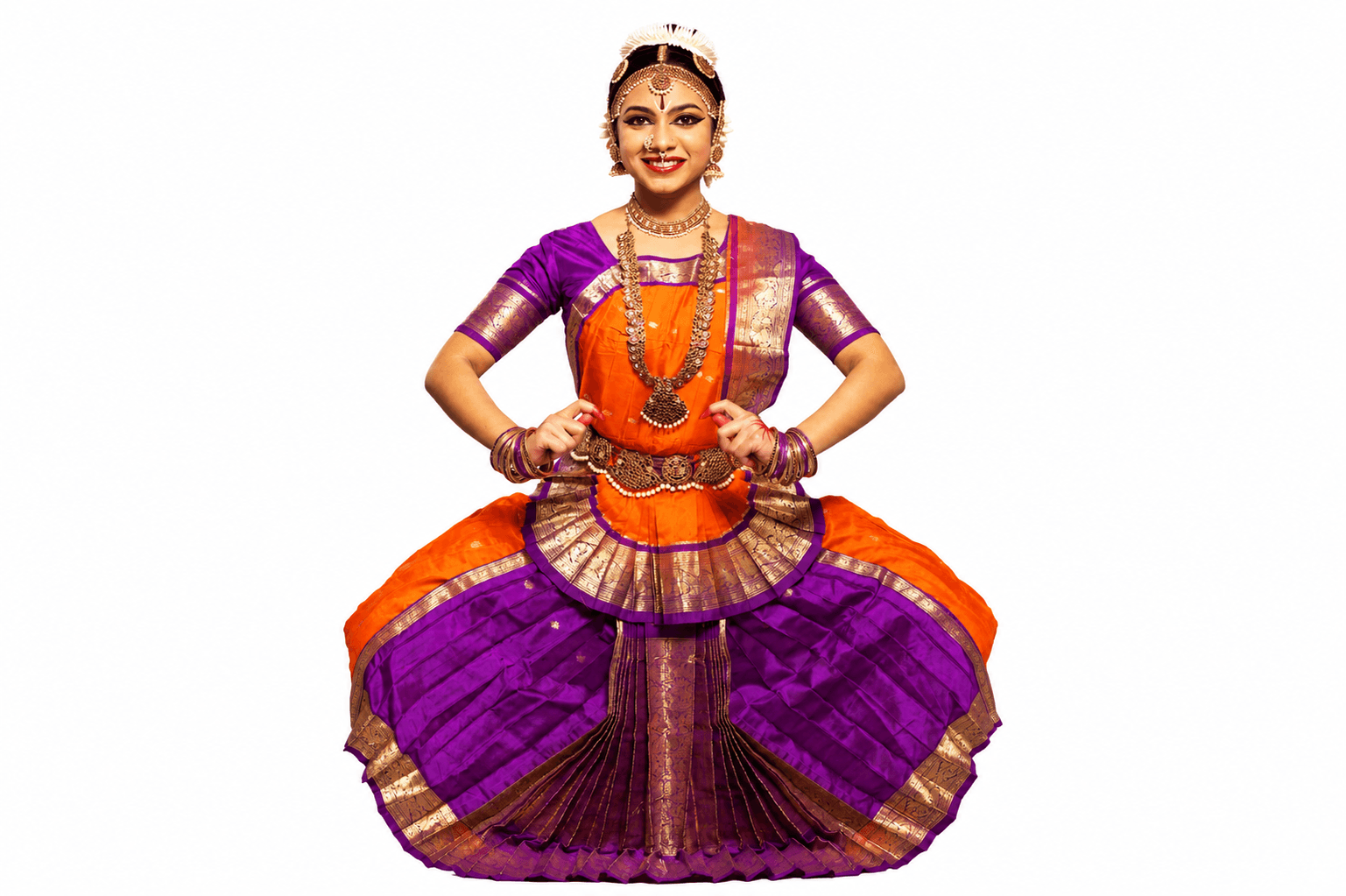 Custom Bharatanatyam costume stitching by Costume Saga