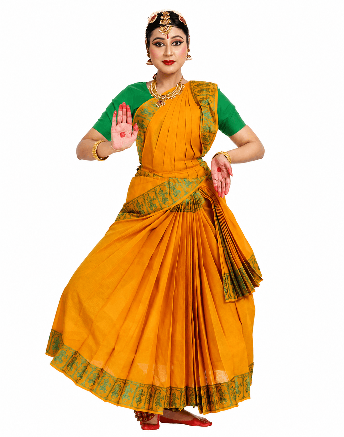 Bharatanatyam practice sarees